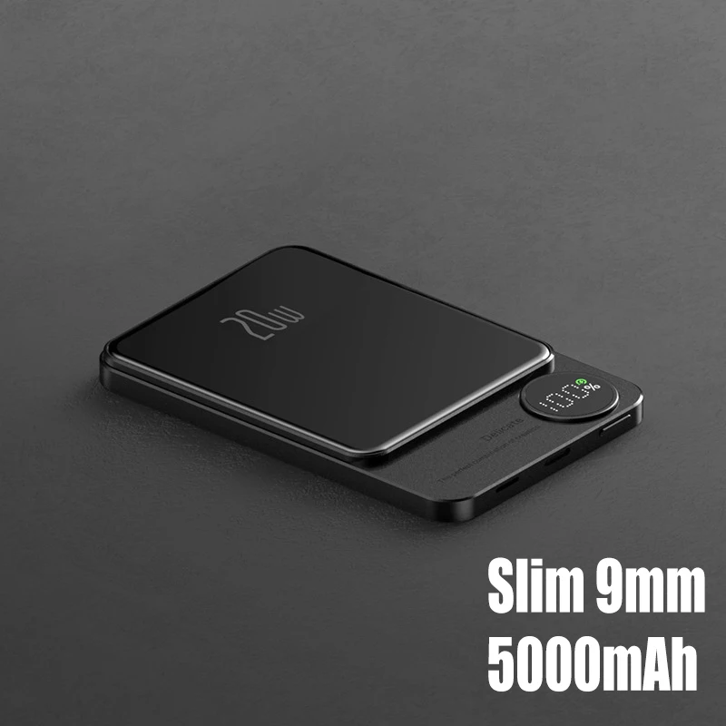 - 10000mAh Macsafe Powerbank Magnetic Power Bank Wireless Charger Mini Slim External Auxiliary Spare Battery For iphone 12 13 14