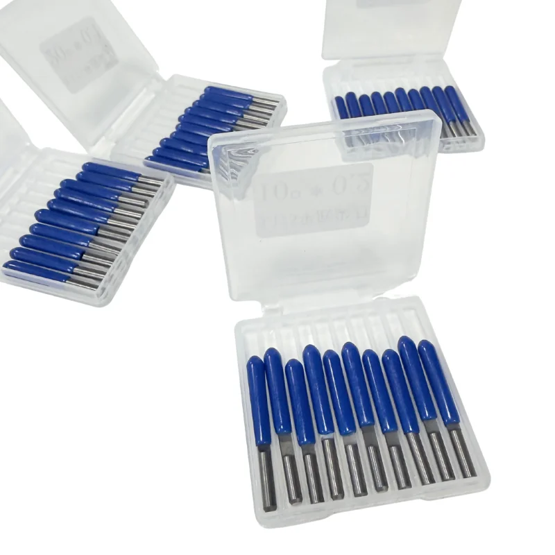 10er-Set 3,175 mm 10 20 30 Grad V-förmige Fräser mit flachem Boden, 0,1 mm 1,0 mm Fräswerkzeug für CNC-Graviermaschinen
