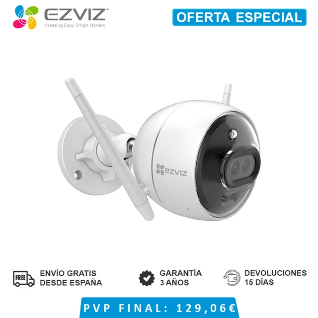 EZVIZ C3X-Caméra de surveillance vidéo IP WiFi, mini objectif pour  touristes avec IA intégrée, vision