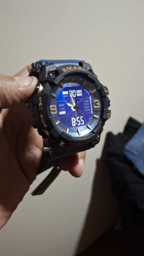 Relógios militares masculinos, relógio esportivo à prova d'água, despertador, tempo duplo, relógios de pulso digitais 8049b, relógios militares photo review