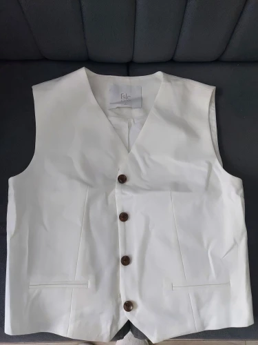 Women's Old Money Vest and Wide-Leg Pants Set photo review