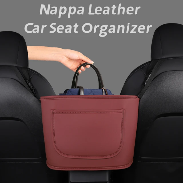 Organisateur de siège de voiture sac de siège arrière en cuir PU  organisateur de rangement de voiture multifonctionnel avec 6 poches pour le  rangement de voyage - AliExpress