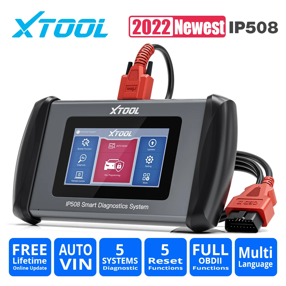 Xtool Inplus Ip508 5 System Diagnostic Obd2 Car Abs Srs At Engine