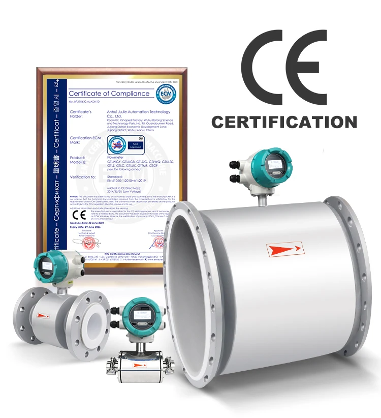 Intelligent Electromagnetic Flowmeter Sewage Sensor Cement Slurry Wastewater Liq