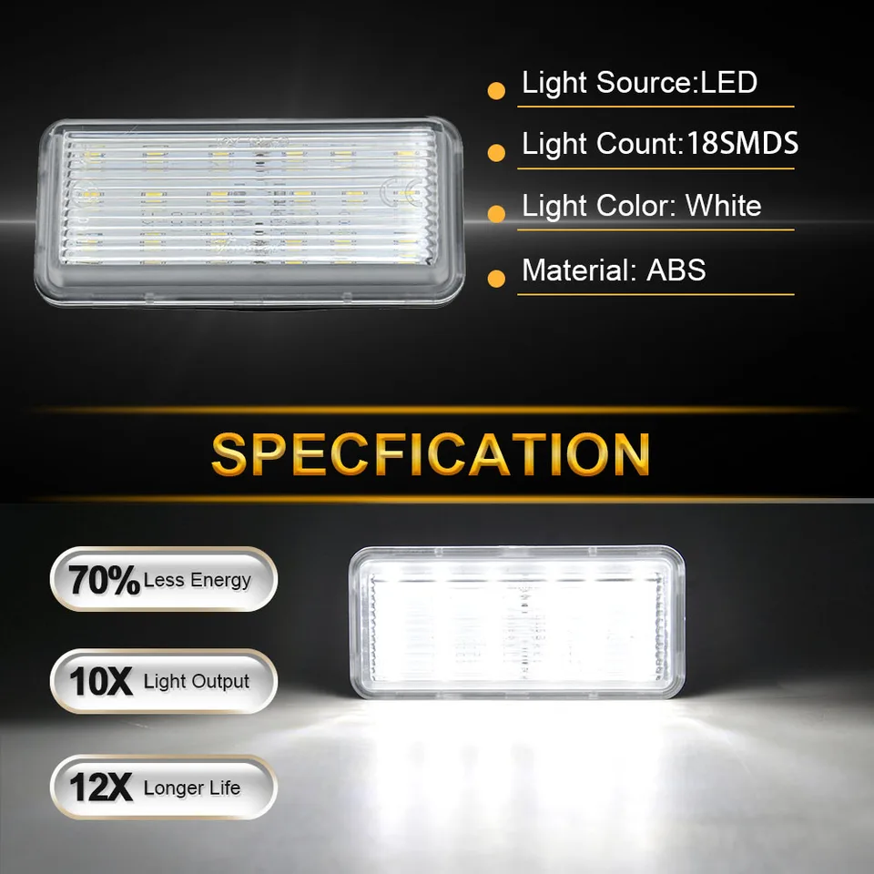 License Plate Lights 2pcs Car Led License Plate Light No Free Rear