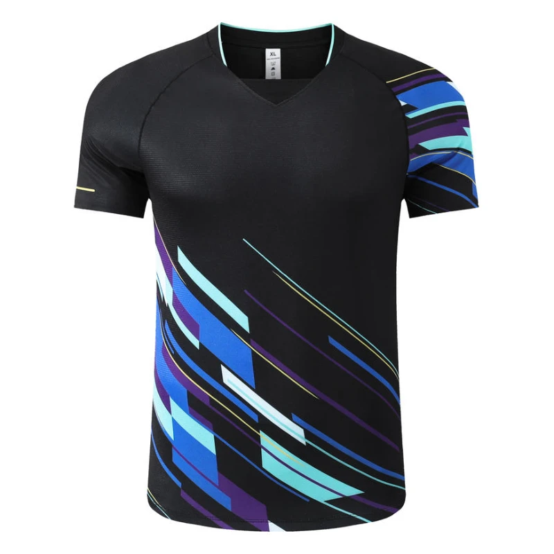 New Badminton Table Tennis Uniform Couple Shirt Competition Training Tee Sweat-absorbent Top Short-sleeve Pingpong T-shirt
