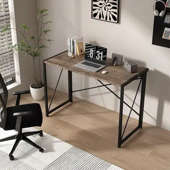 mcc direct Folding Desk Workstation Foldable Computer Desk for Office Home Study Writing Table No Assembly Miami-80cm