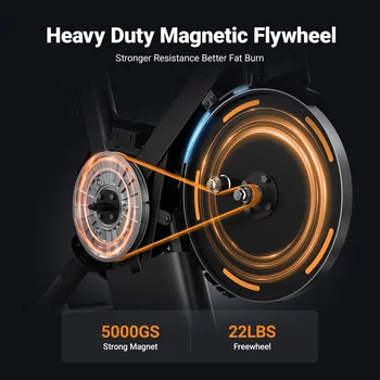 MERACH Exercise Bike Smart Magnetic Stationary Bike Indoor Cycling Adjustable Incline ±6° Grade Level Capacity Home Weight Loss 4