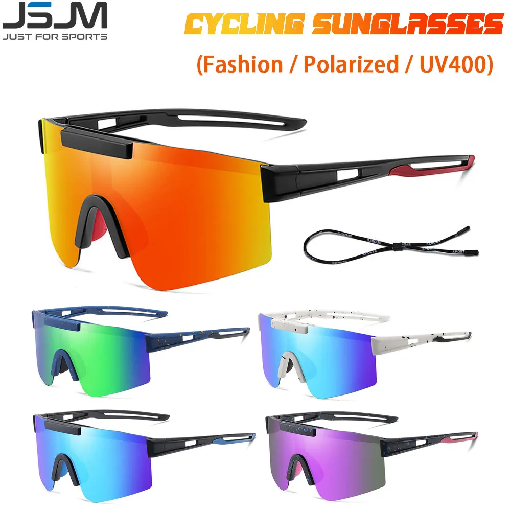 JSJM New Big Frame Polarized Sunglasses Men Outdoor Sports Fishing Hiking Cycling Glasses Goggles Eyewear Gafas UV400_voghion.com