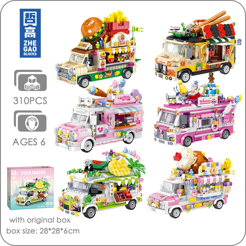 Street View Building Bricks Set Food Building Blocks Bricks Block