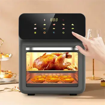 10L Large Capacity Electric Air Fryers Automatic Oil-Free Home Kitchen 360° Convection Oven Oil-Free Fryer 1