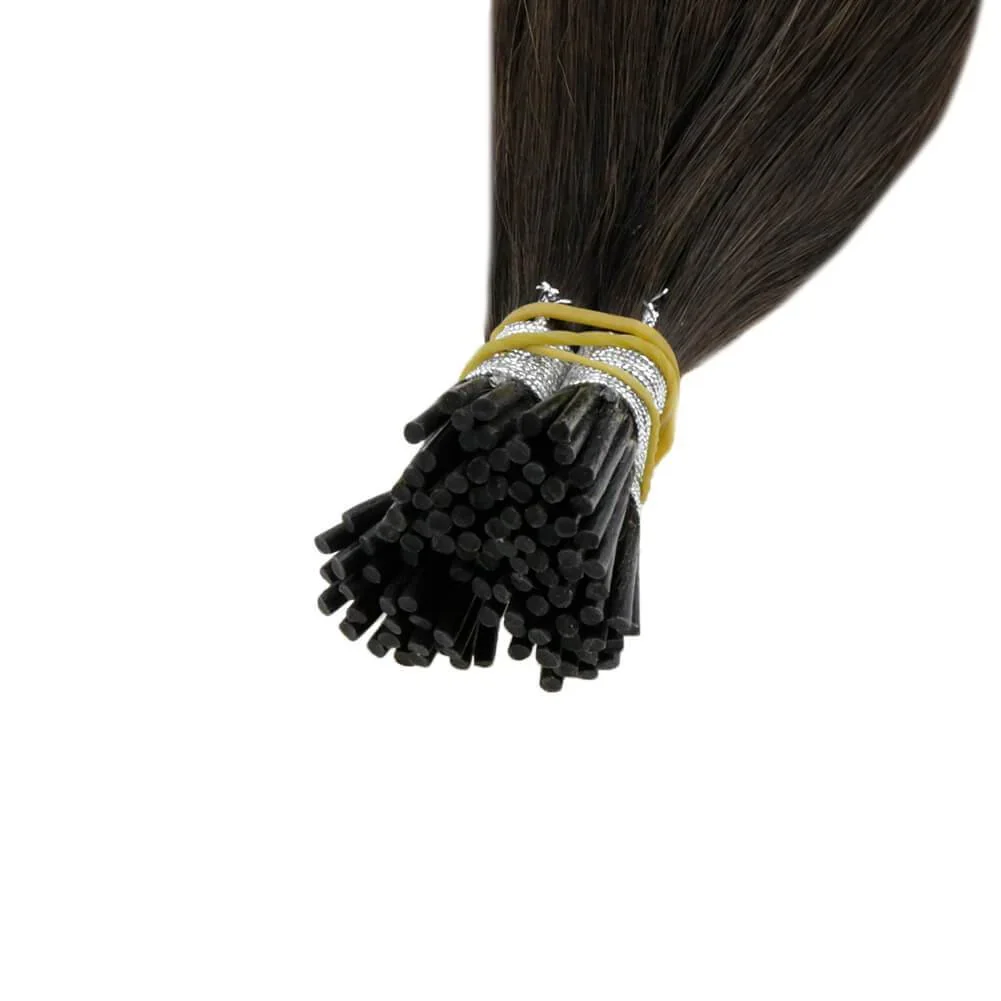 [40g 50s] LaaVoo Itip Human Hair Extension Stick Tip Cold Fusion Real Brazilian Straight Human Hair 16-22inch Natural I Tip