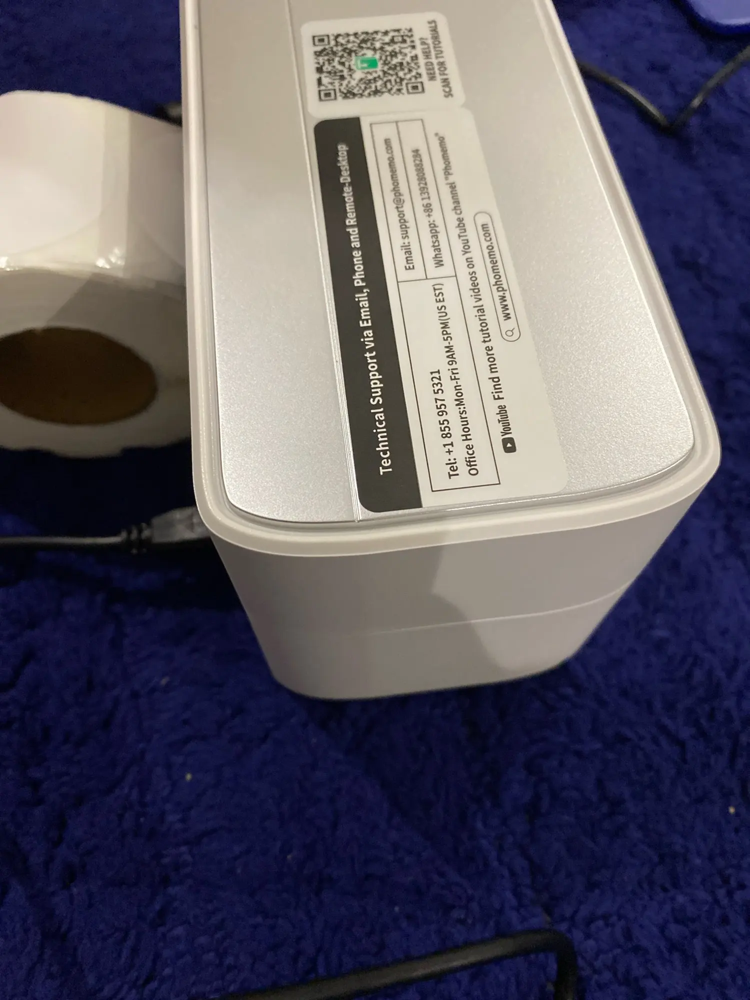 Phomemo 241 طابعة ملصقات حرارية بلوتوث صغيرة لاسلكية 4X6 متوافقة مع iPhone Android