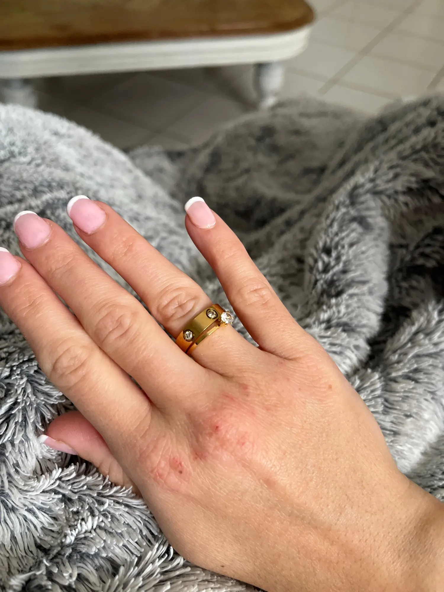 Stainless Steel Rose Gold Color Ring for Women photo review