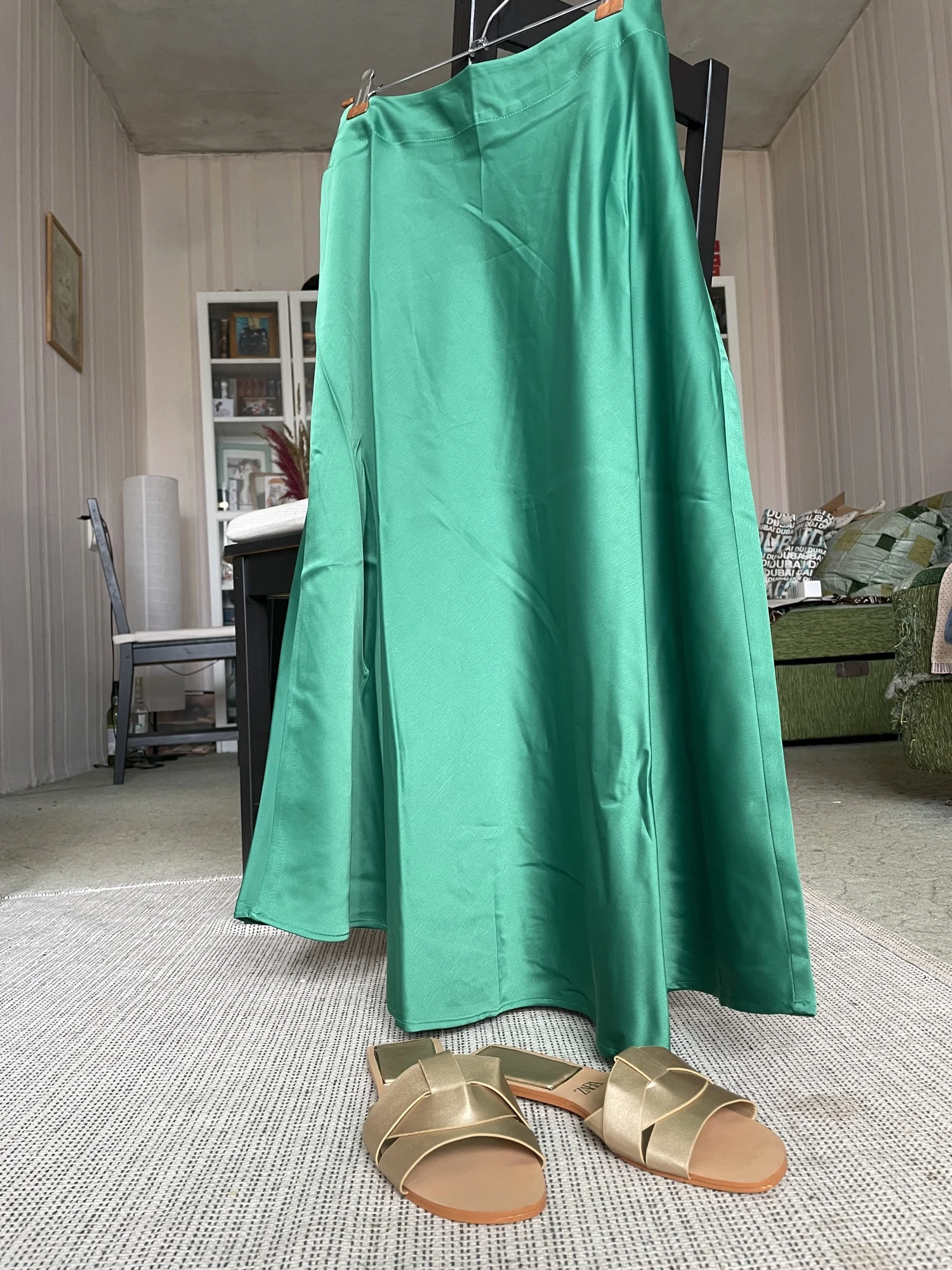 Vintage Side Zipper A-line Mid Calf Skirts photo review