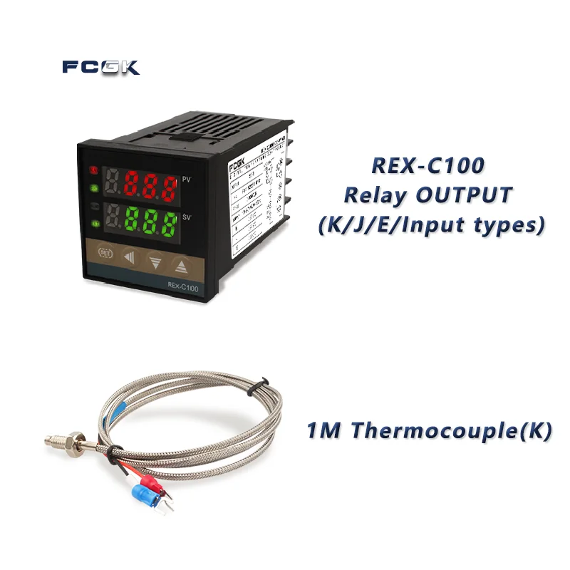 ตัวเลือกสินค้า ตัวควบคุมอุณหภูมิ PID 400°C ควบคุมแม่นยำ ขาออก SSR 40A