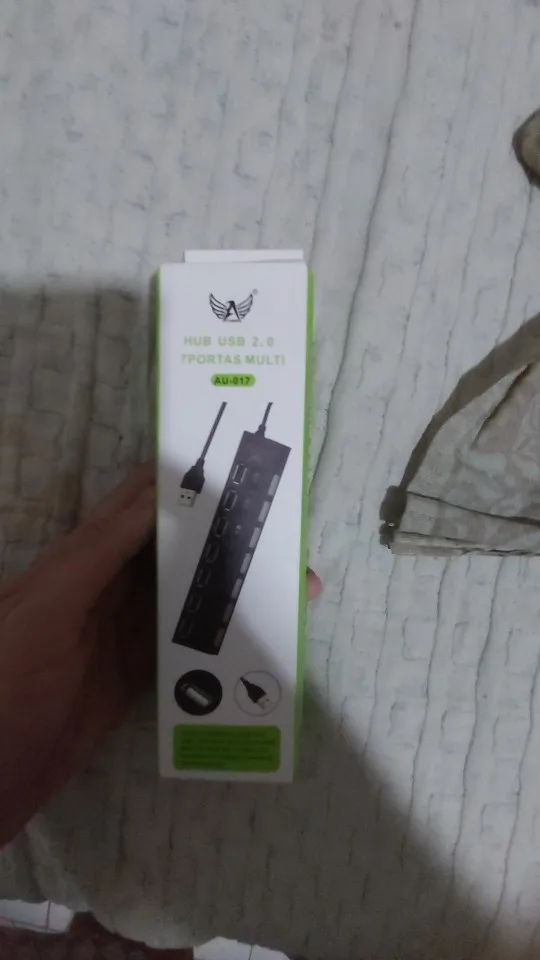 Extensão Hub Régua Usb 2.0 - 7 Portas Pc Hd Externo Pendrive photo review