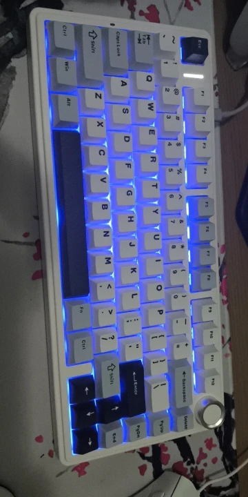 AULA-Teclado mecánico F75 2,4G para juegos, teclado inalámbrico/Bluetooth/con cable RGB, diseño personalizado 75%, estructura de junta de perfil OEM photo review