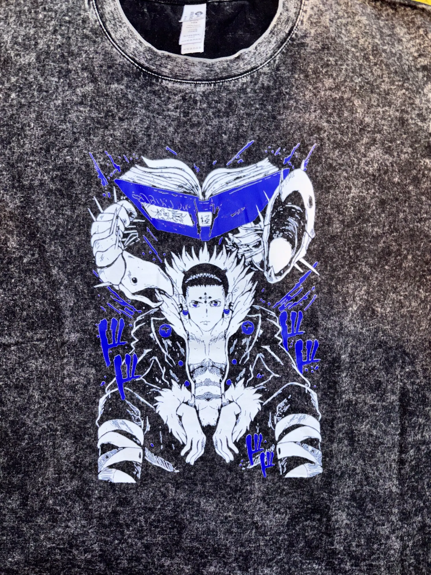 Anime Hunter × Hunter T-Shirt – Cherry Blossom X Logo | Cotton Oversized Tee with Anime Art Design