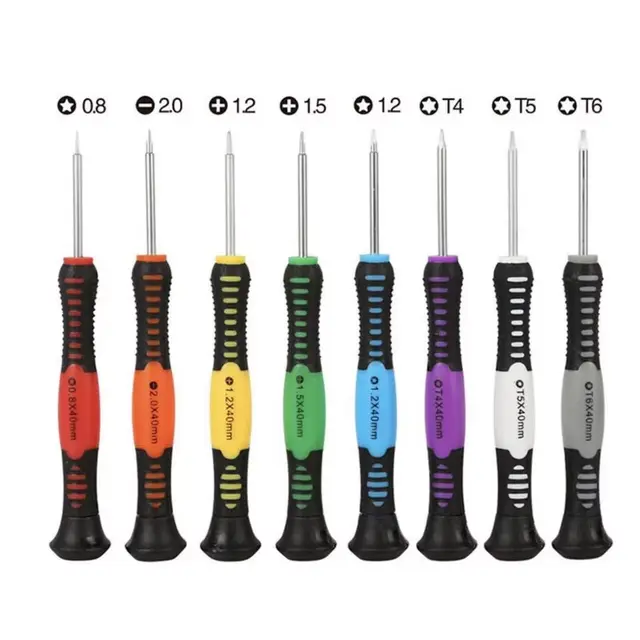 Kit Chaves Ferramenta 16 Peças Para Abrir Celular iPhone Android Reparos Manutenção Prático Compacto Essencial Ferramentas