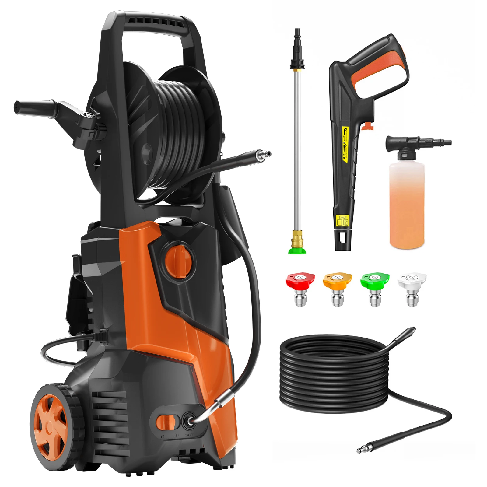 5000PSI Electric Pressure Washer with 3.5GPM, 20 Ft Hose, and 16.3 Ft Power Cord