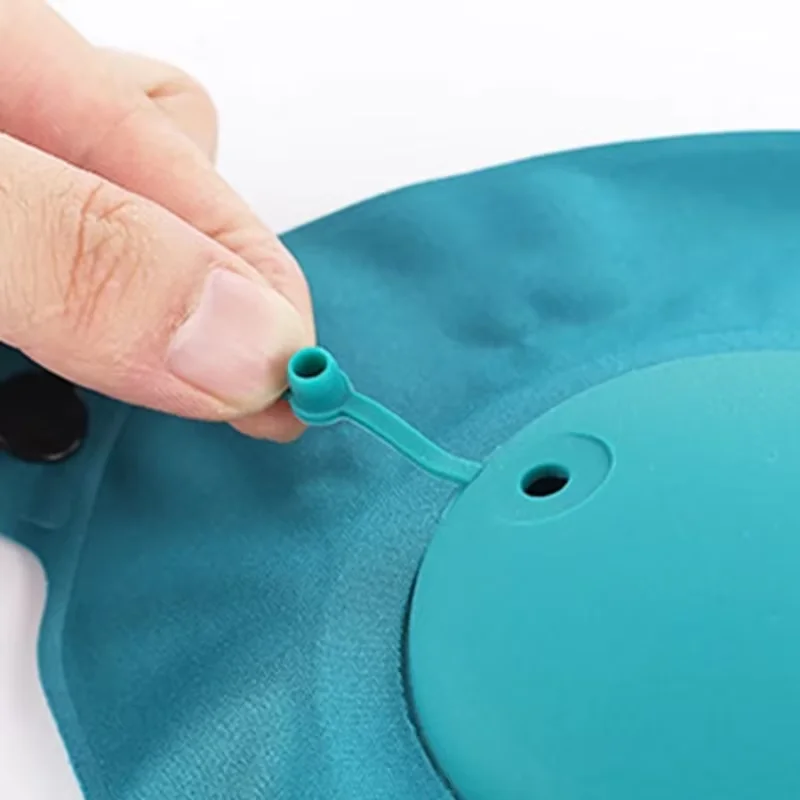 Nap Pillow Press Inflatable Travel Outdoor U-shaped Neck Pillow Milk Silk Inflatable