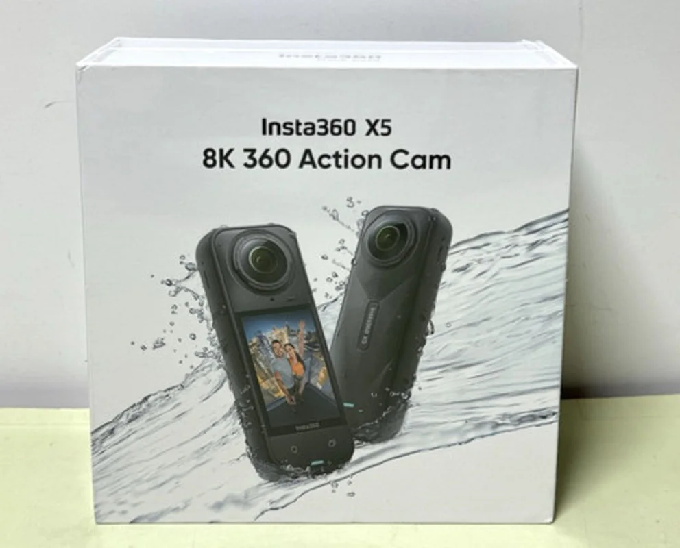 Orijinal Insta360 X5 Su Geçirmez 8K 360 °   Aksiyon Kamerası, Düşük Işıkta Ustalaşan Performans, Görünmez Selfie Çubuğu Efekti, Sağlam ve Değiştirilebilir Lens