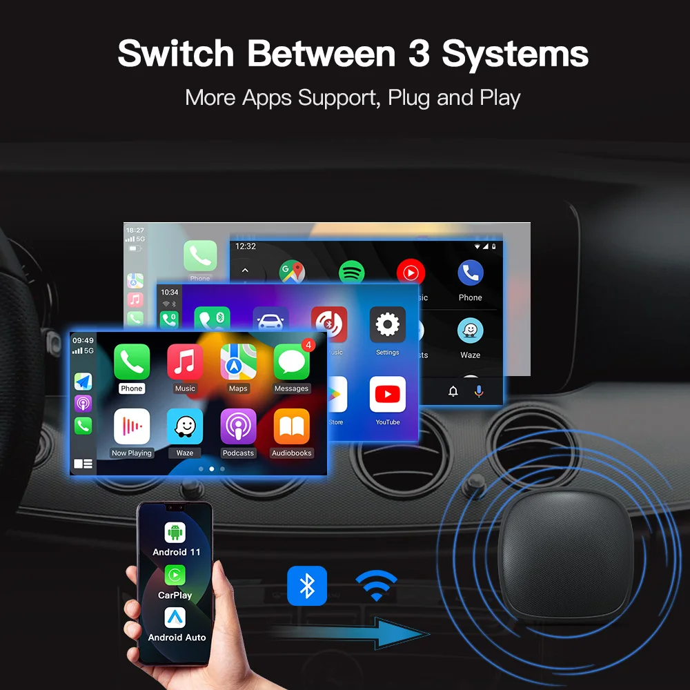 CarPlay Ai Box Android 11,0 Drahtlose Carplay Android Auto 
