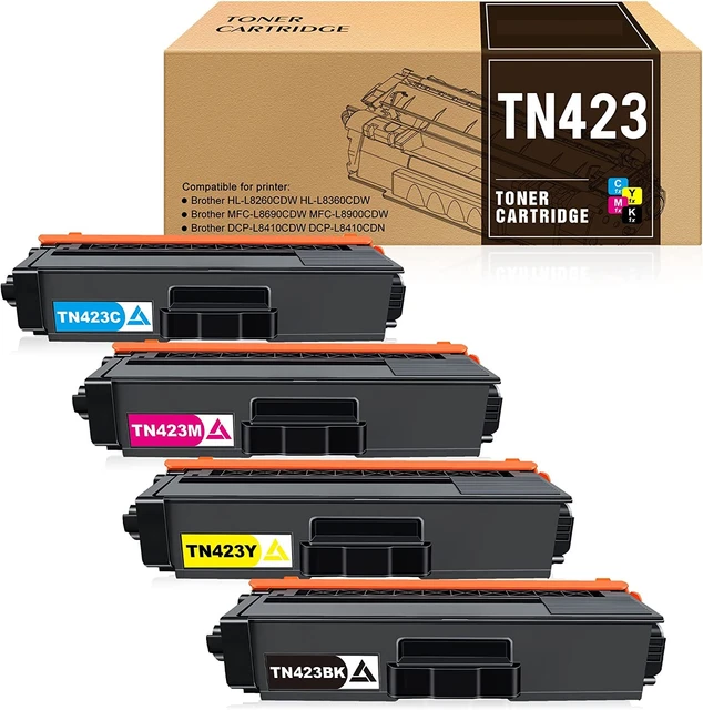 5 Non-OEM Toner Cartridge Set For Brother TN423 HL-L8360CDW MFC