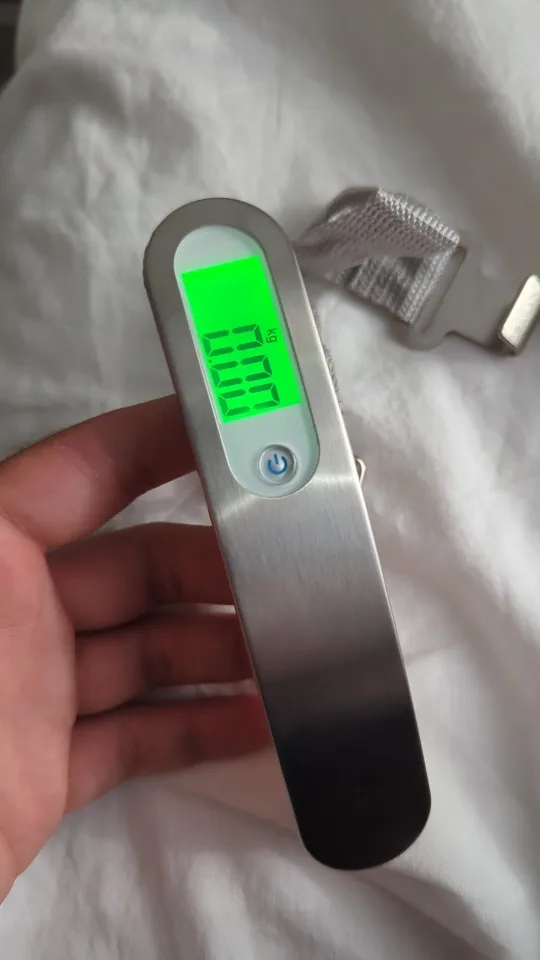 50kg/110lb Scale Portable Digital Luggage Weight Scale LCD Display photo review