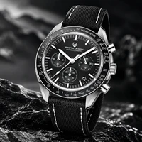 2026 New PAGANI DESIGN Moon Men's Watch Luxury Quartz Watch For Men VK63 Speed Sports Chronograph wrist watches AR Sapphire Mirror protective Luminous Nylon Strap Clock Local Shipping 2