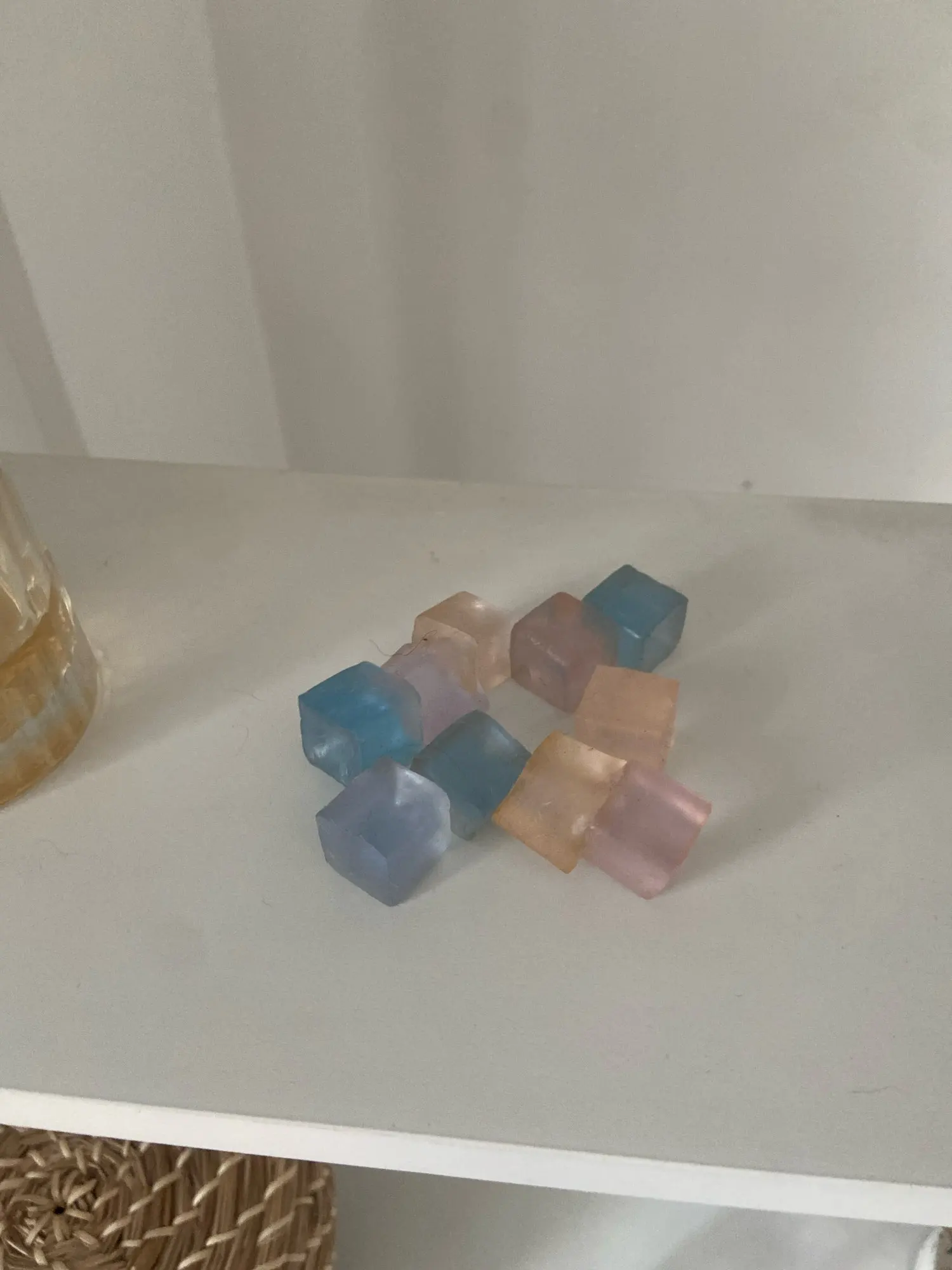 15Pcs Mini Ice Cube Squishy Toys Release Stress Transparent Small Ice Block Pinch Children Squeezing Stress relieving Toy Gifts photo review