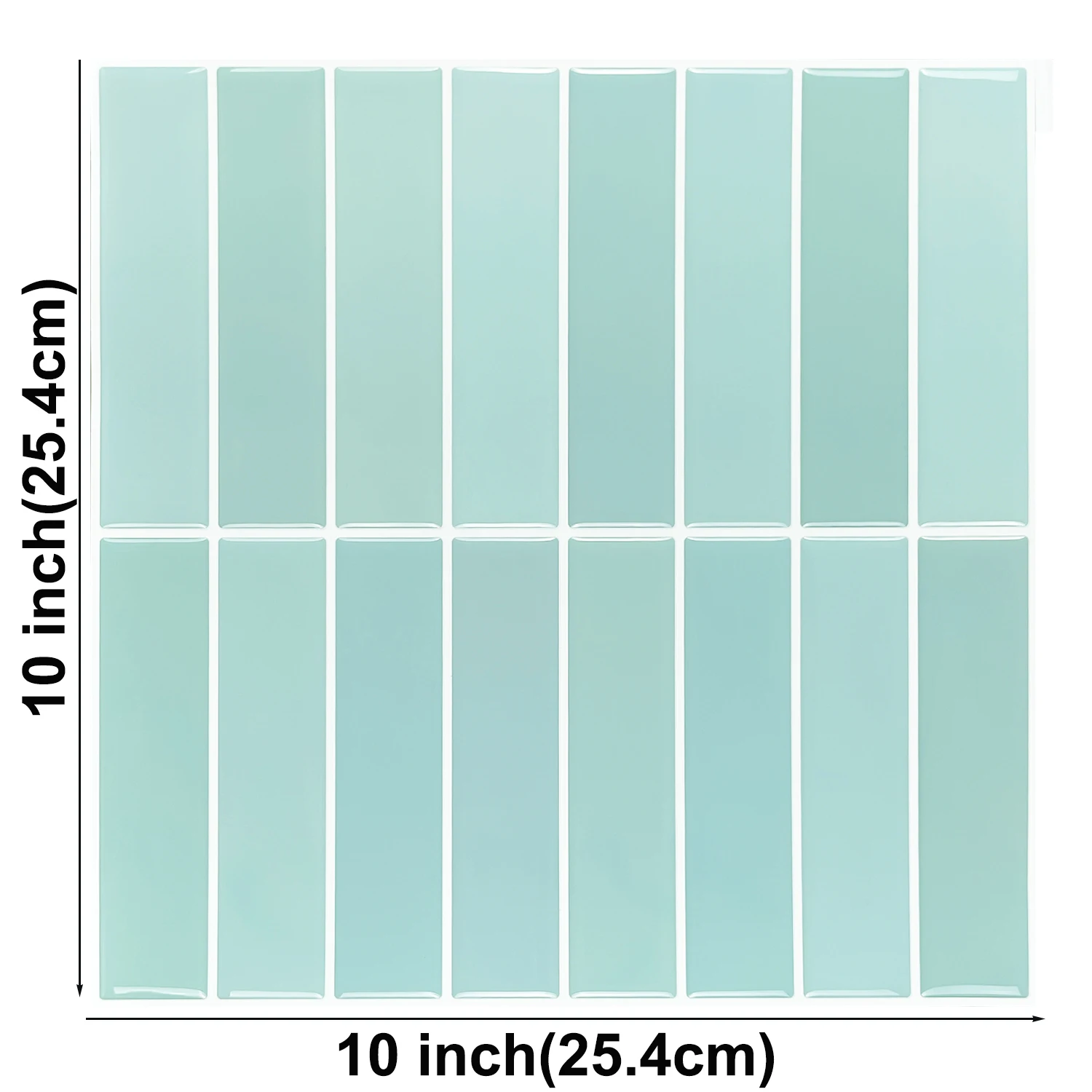 Peel and Stick 3D Waterproof Wall Tiles - Interior Decoration Panels, 10-Sheet Set