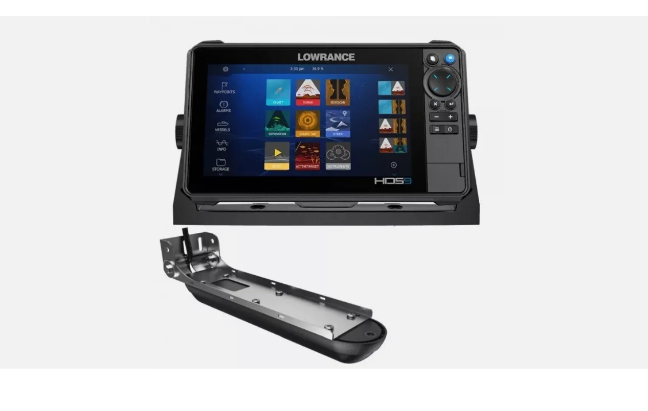 BUY 2 GET1 FREE NEW Lowrance HDS-9 Live with Active Imaging 3-in-1 Transom Mount Transducer & C-MAP Pro Chart