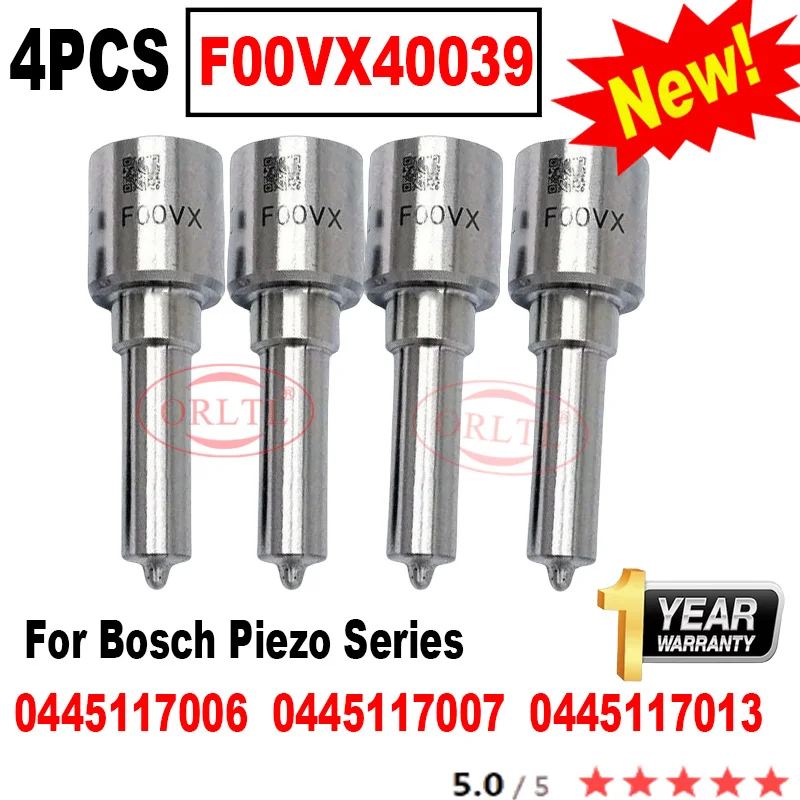 

4PCS F00VX40039 For BOSCH Piezo Injector 0445117007 0445117013 0445117006 Diesel Fuel Common Rail Injector Nozzle F 00V X40 039