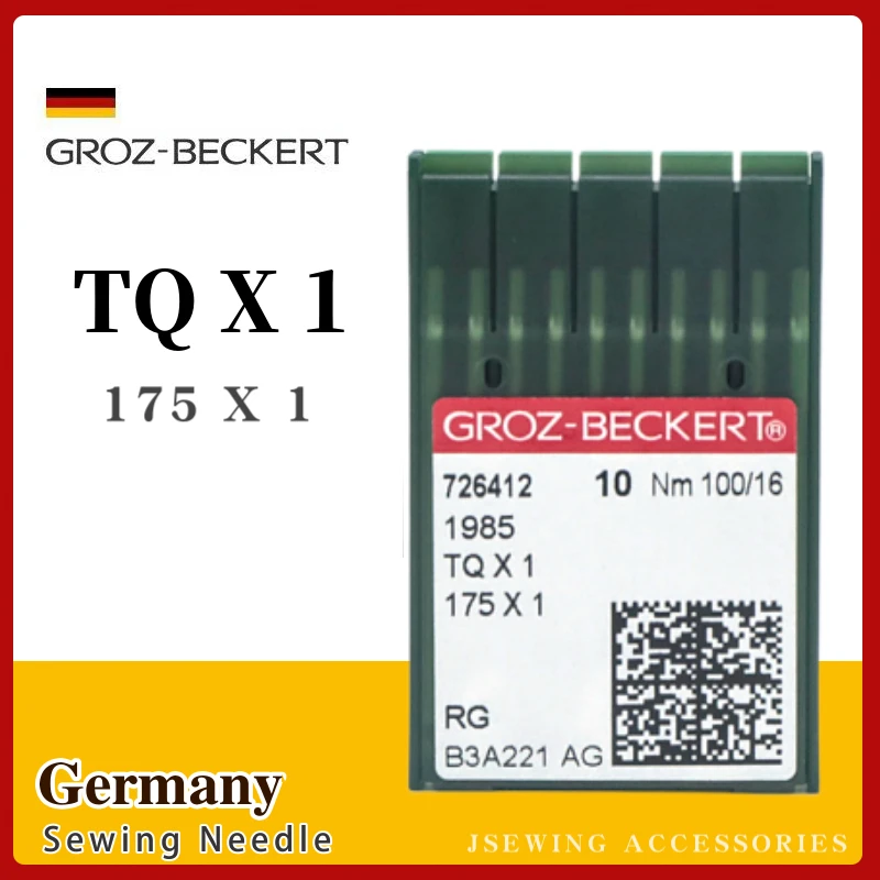 10 шт. иглы TQX1 Groz-Beckert для прикрепления кнопок швейной машины 175X1 566X1 27:90 подходит для JUKI MB-373 1903 Brother 917