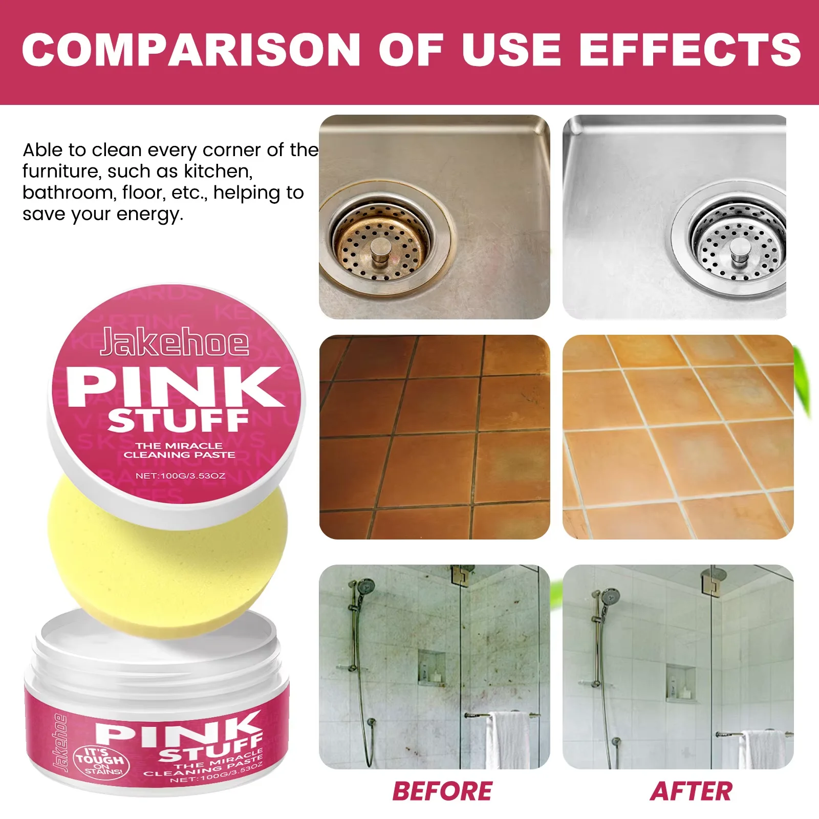 Heavy Duty Grease Remover Cleaning Cream for Kitchen