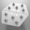 XCMAN Snowboard Clear Aluminum Spike Stomp Pad Anti-Slip,Provides Extra Grip and Perfect Traction with 3M Adhesives 5.1x4.3 inch 1