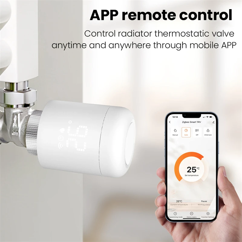 A90ea44048f0b4577a49a002d0b04b14fe Tuya ZigBee 3.0 Radiator Actuator Thermostat Smart TRV Thermostatic Valve Temperature Controller Support Alexa Google Home