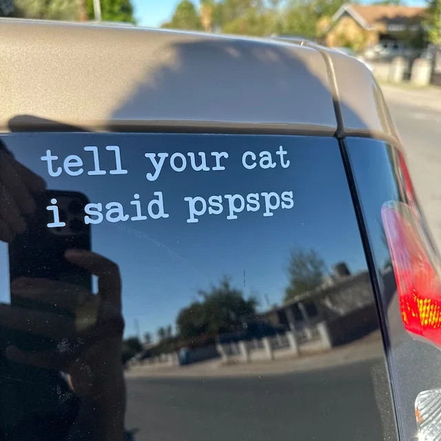 Car Rear View Mirror Decal Funny Car Stickers Interior Decor Cute Charms Accessories Gifts For Her Positive Laptop Decal car trunk sticker