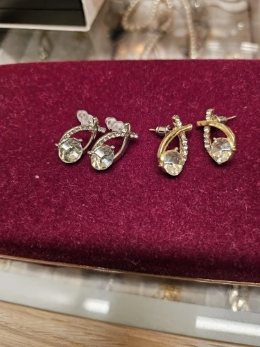 Korean Style Fashion Cross Stud Earrings photo review