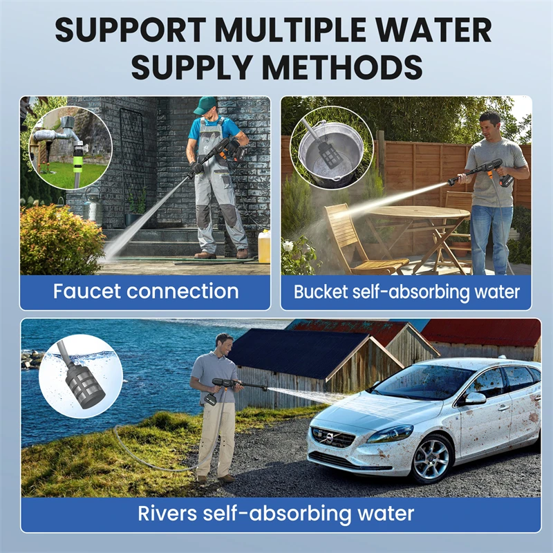 Detalj av tvättmotor och batterifack