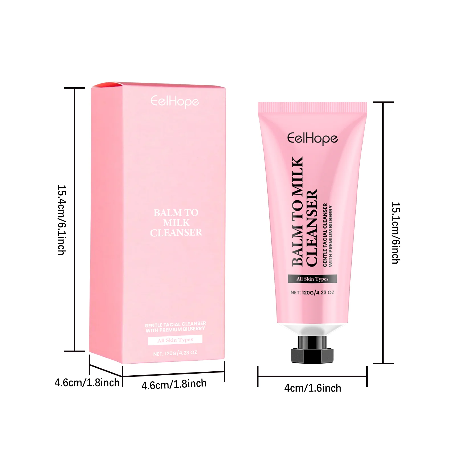 EELHOPE Face Cleaner Moisturizing Gentle Cleaning Pore Dirts Oil Control No Tight Non-irritating Soothing Face Cleaner Gel