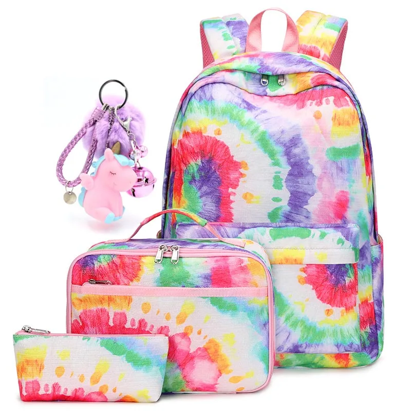 3 Pcs Backpack For Kids Girls School Backpack With Lunch Box Set