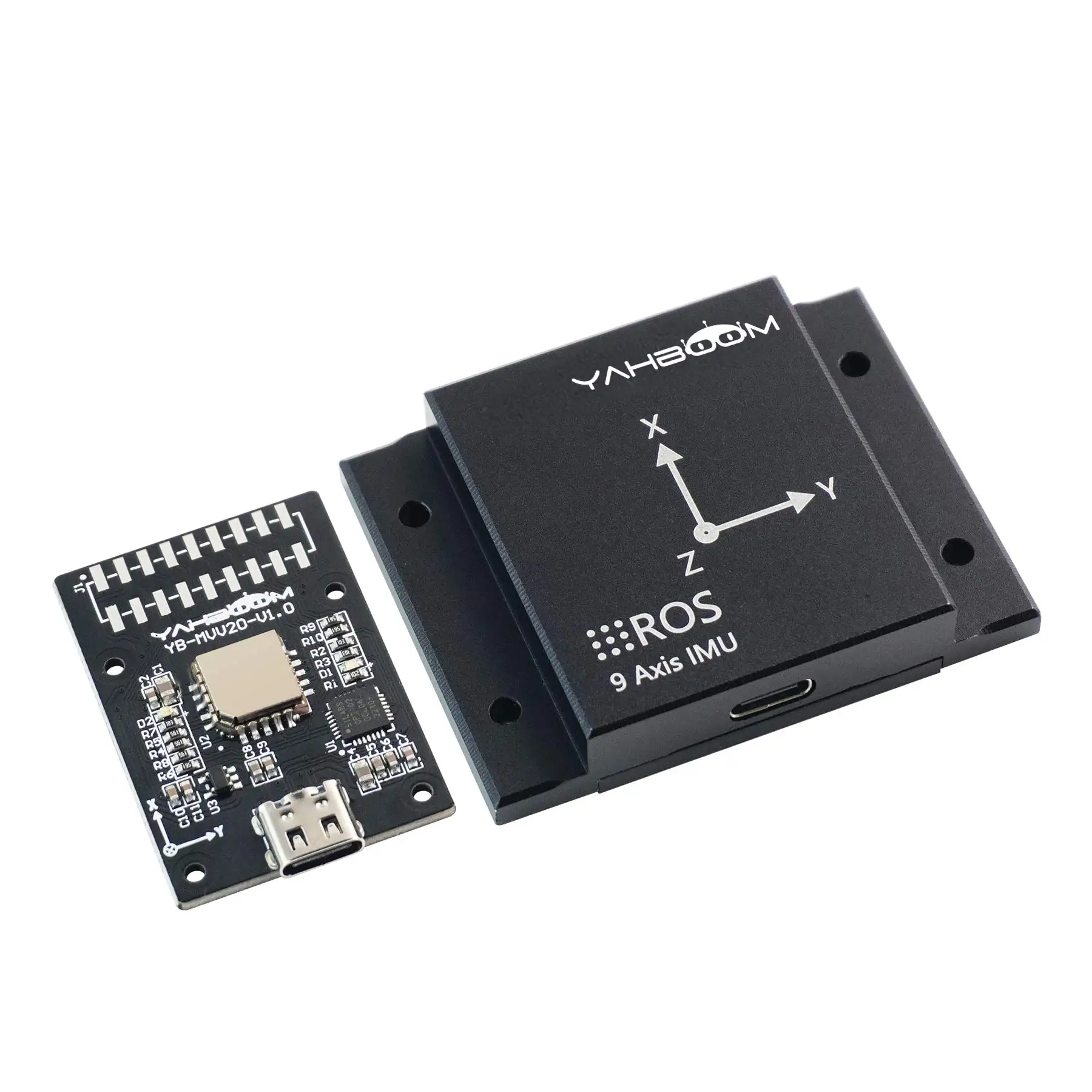 Yahboom IMU 9-Axis Inertial Navigation Module ARHS Sensor With Accelerometer Gyroscope Magnetometer Temperature for ROS Robots mpu6500 6dof six axis six axis attitude acceleration gyroscope sensor module spi interface