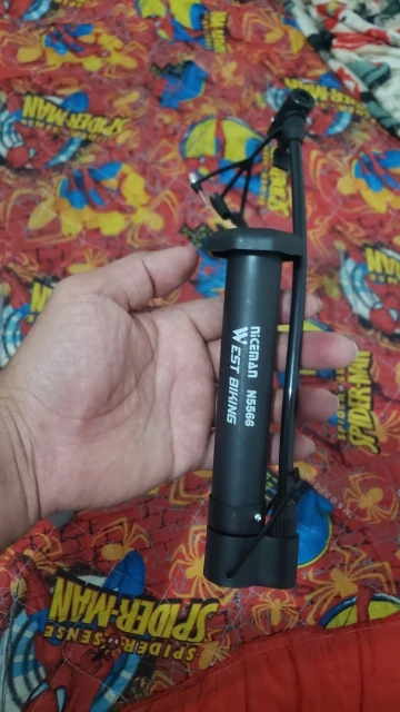 MTB Floor Bike Pump, 80 PSI Manual Air for Schrader Tires photo review