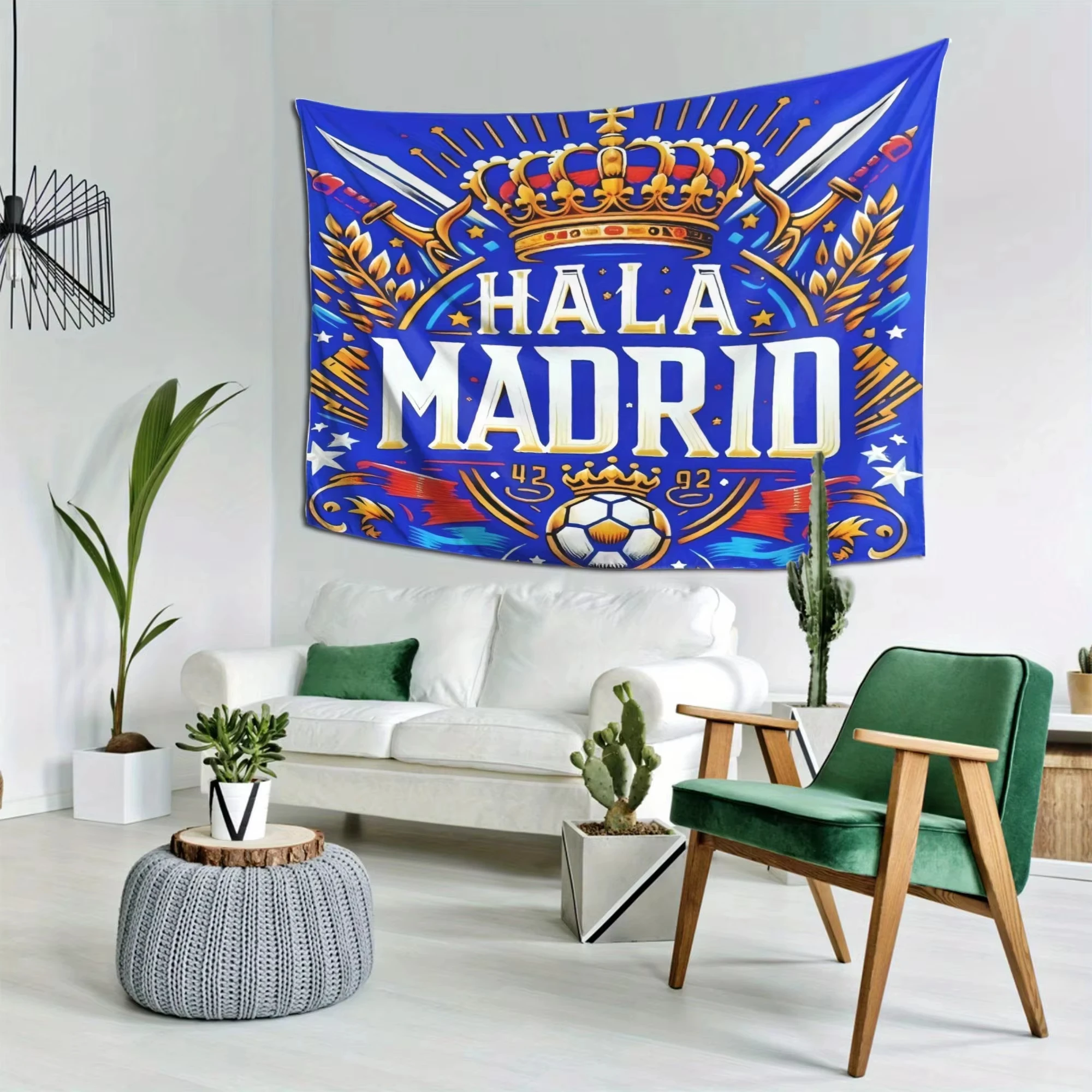 Football Real Madrid themed wall hanging is perfect for bedroom - Main Image