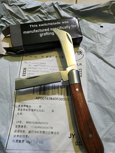 Folding Grafting Knife Grafting Tools Grafting Pruning Knife Professional Garden fruit tree Grafting Cutter Wooden Handle Knife photo review