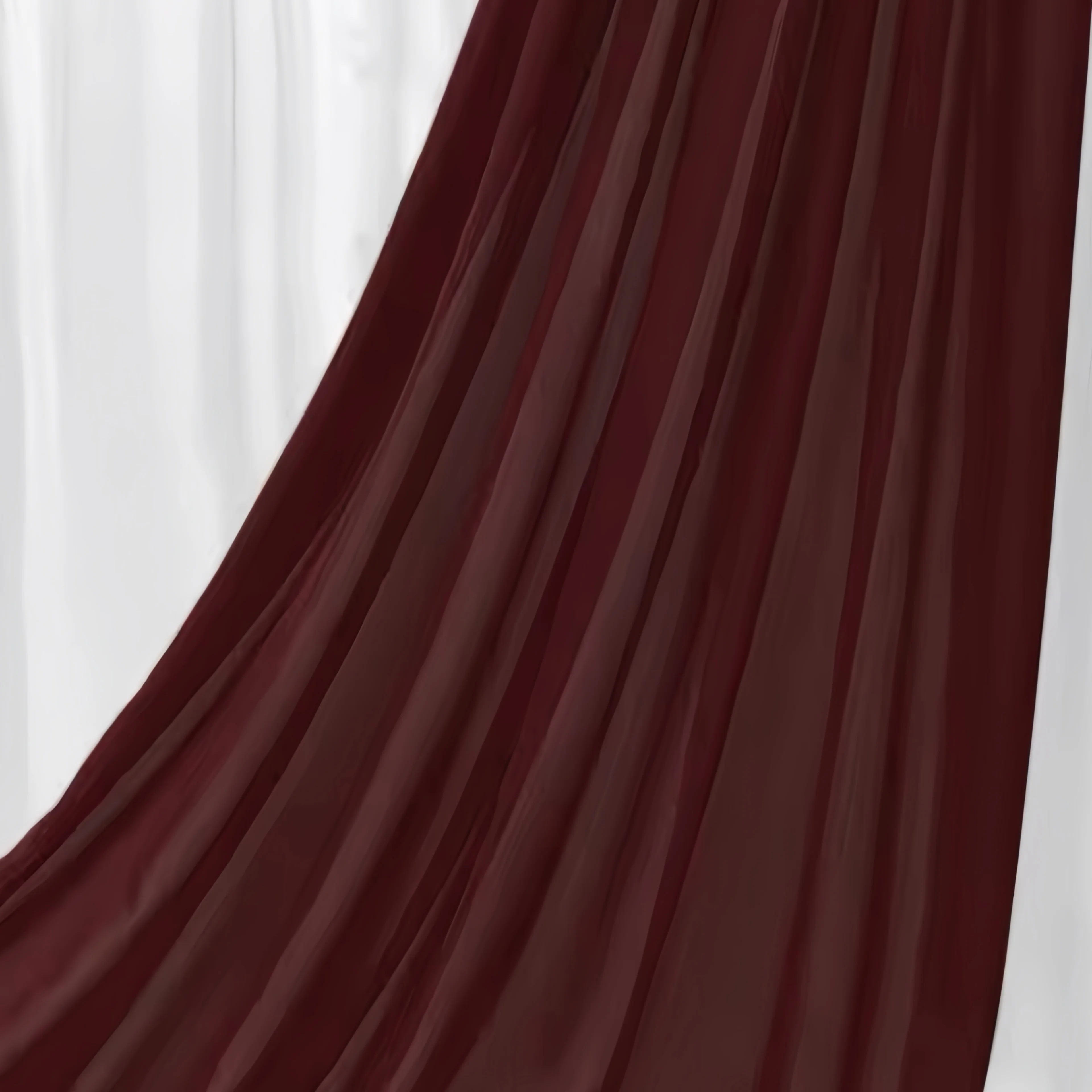 Elegant Pink Burgundy Rust Chiffon Fabric – Perfect for Wedding Dresses, Formal Gowns, Decorations & DIY Projects