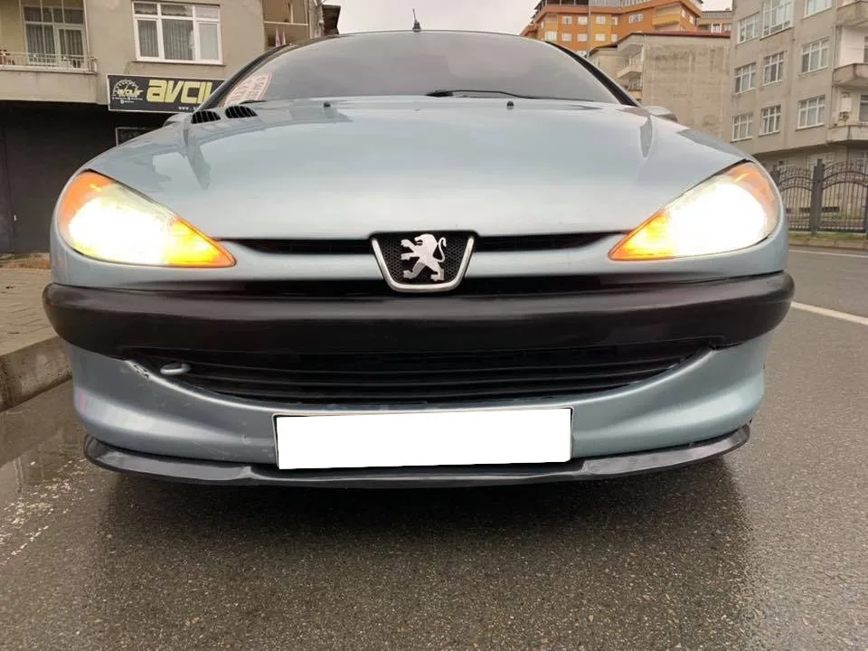 For Peugeot 206 Cupra R Front Bumper Lip Universal 3Pcs Diffuser-Body Kit Stylish Auto Modify Wings Bumper Diffuser Flaps Car